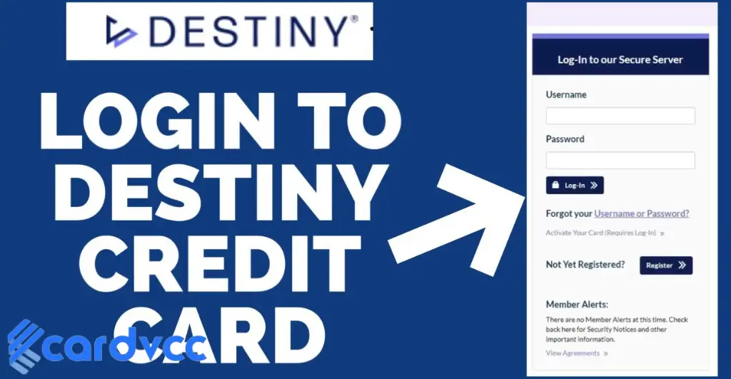 Destiny Credit Card Sign in