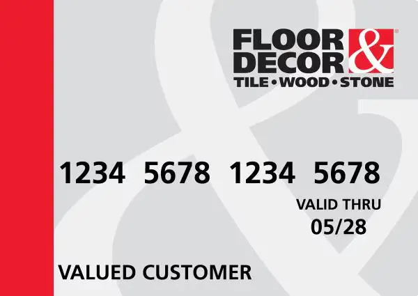 Floor and decor credit card payment online