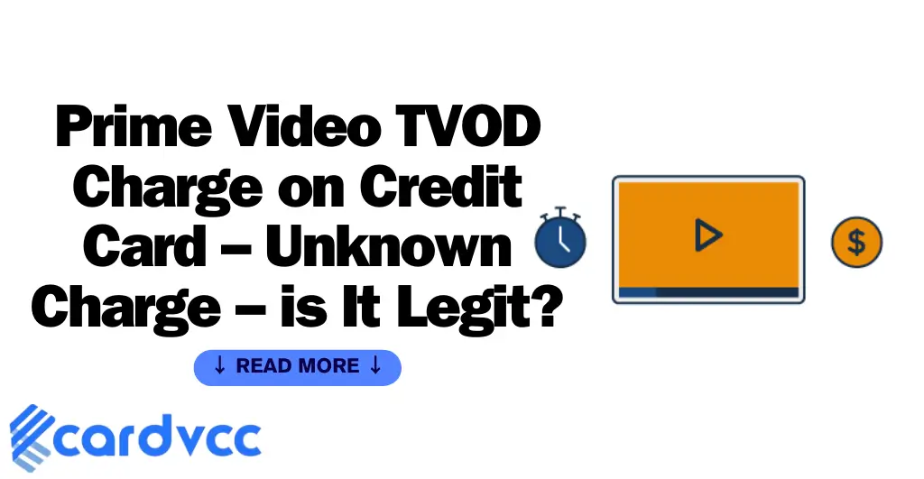 Prime Video Tvod Charge on Credit Card