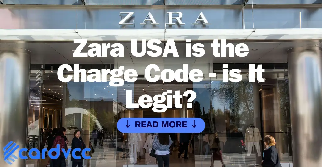 Zara USA is the Charge Code