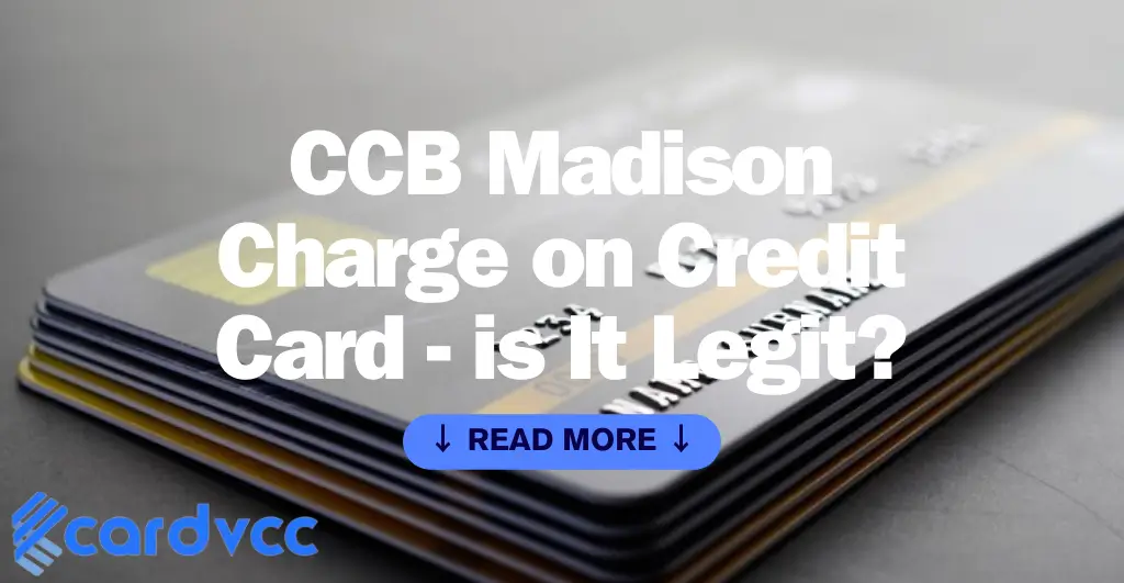 Ccb Madison Charge on Credit Card