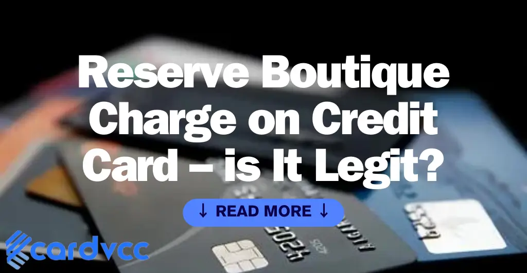 Reserve Boutique Charge on Credit Card