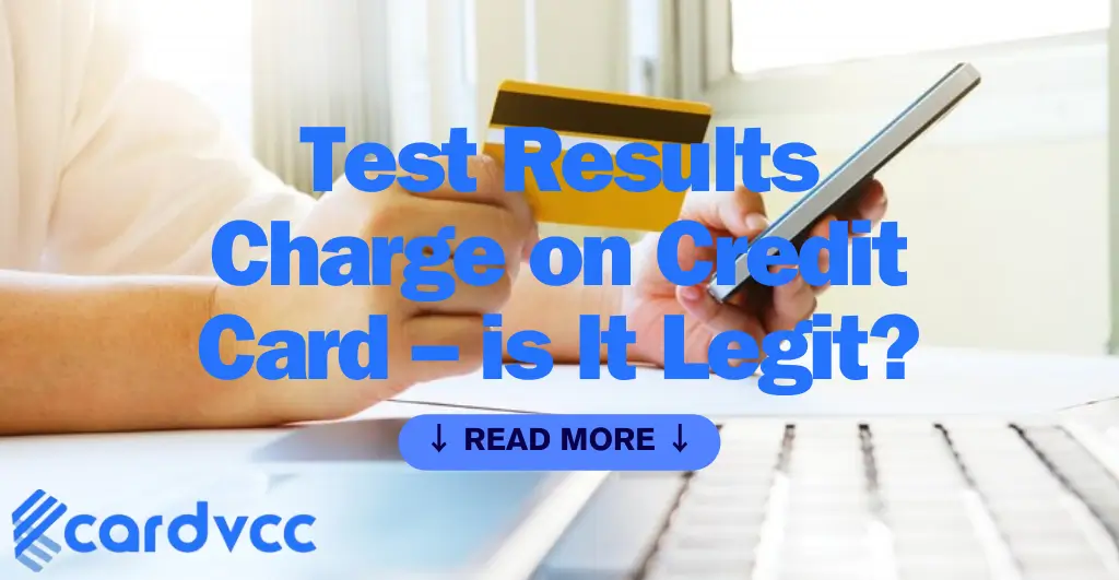 Test Results Charge on Credit Card