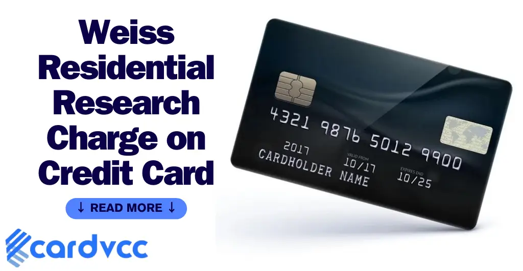 Weiss Residential Research Charge on Credit Card
