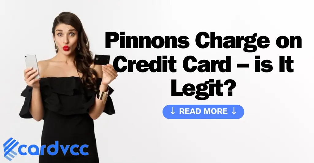 Pinnons Charge on Credit Card