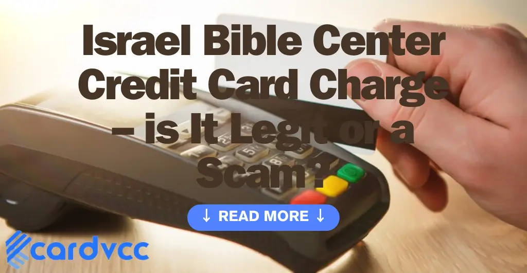 Israel Bible Center Credit Card Charge