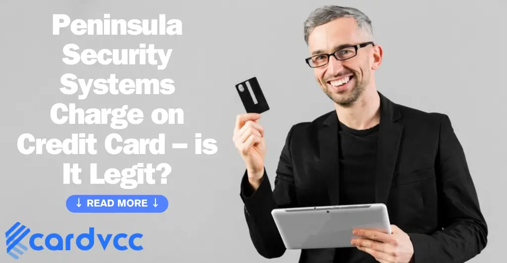 Peninsula Security Systems Charge on Credit Card