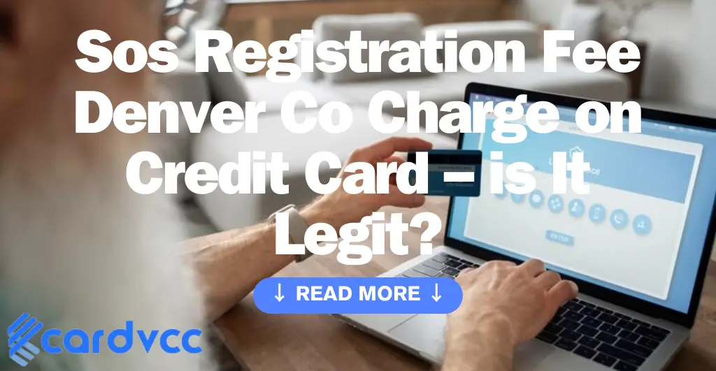 Sos Registration Fee Denver Co Charge on Credit Card