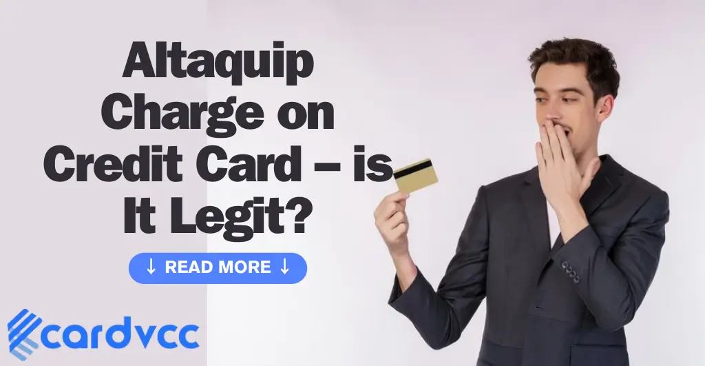 Altaquip Charge on Credit Card