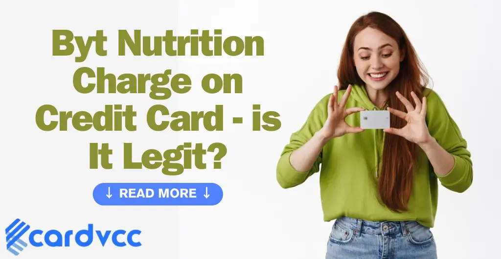 Byt Nutrition Charge on Credit Card