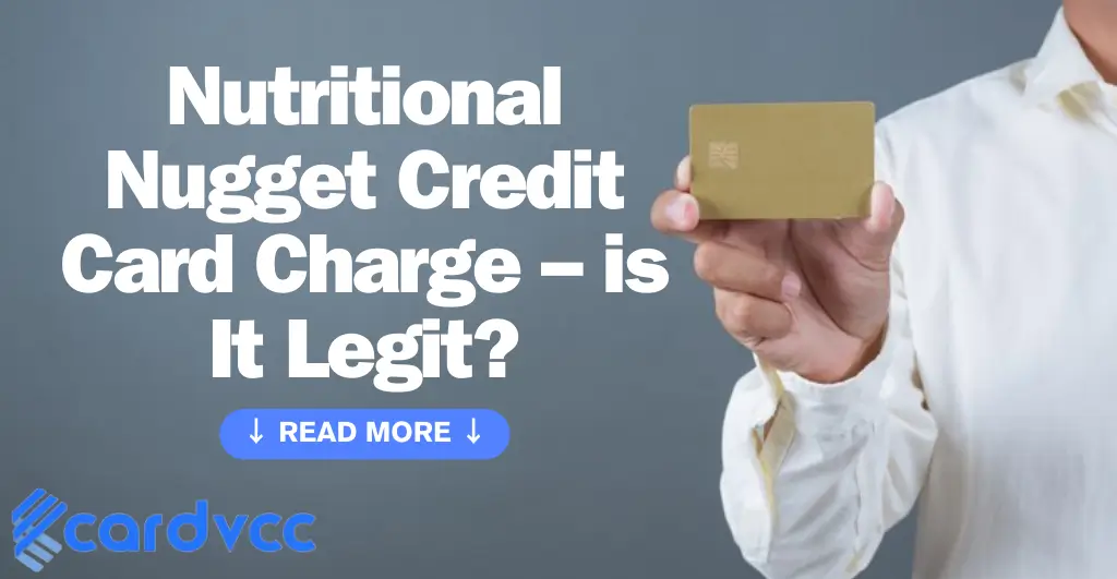 Nutritional Nugget Credit Card Charge