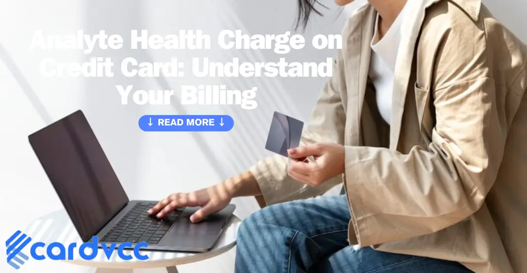 Analyte Health Charge on Credit Card