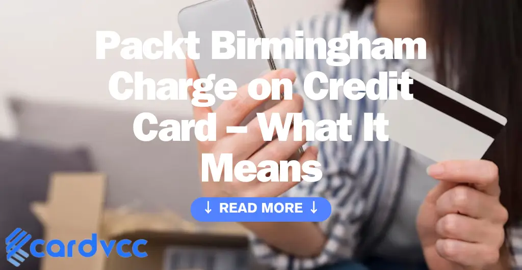 Packt Birmingham Charge on Credit Card