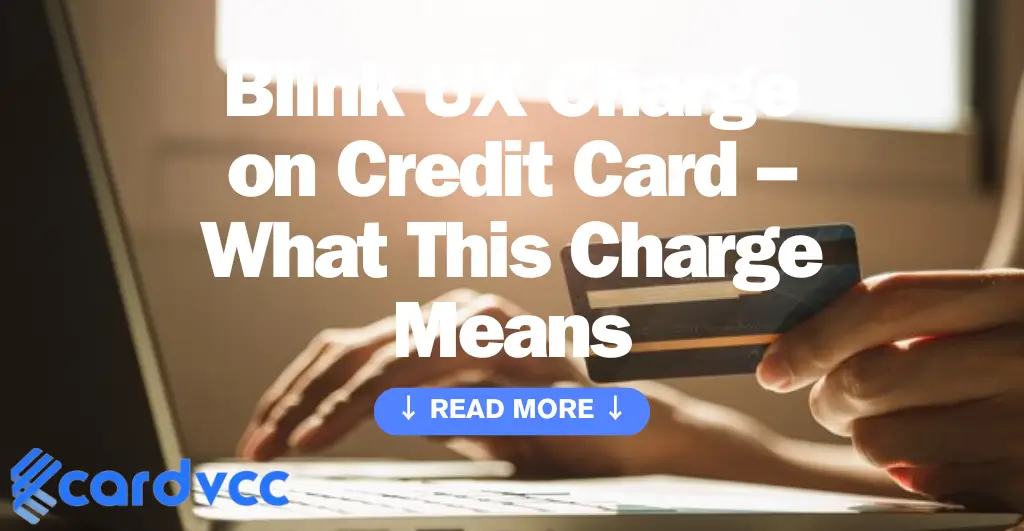 Blink Ux Charge on Credit Card