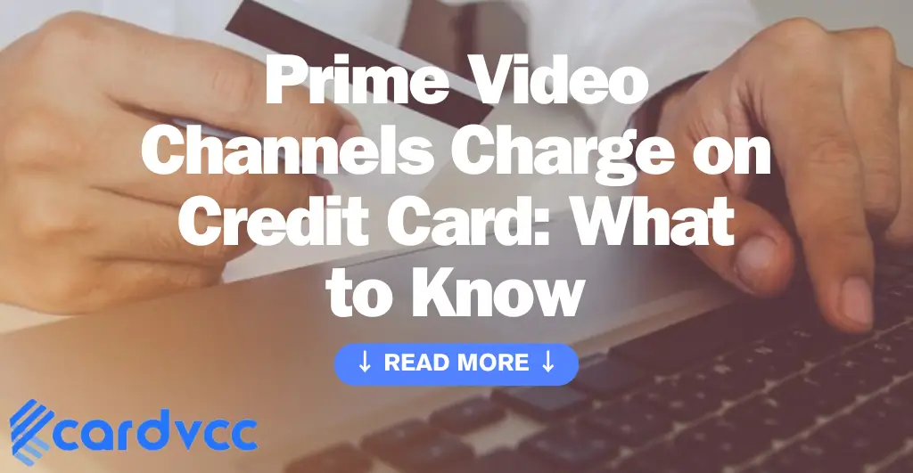 Prime Video Channels Charge on Credit Card