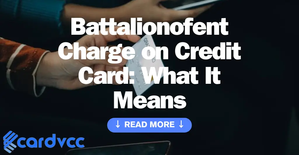 Battalionofent Charge on Credit Card