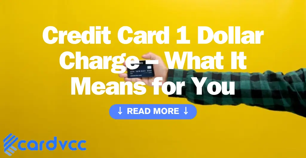 Credit Card 1 Dollar Charge