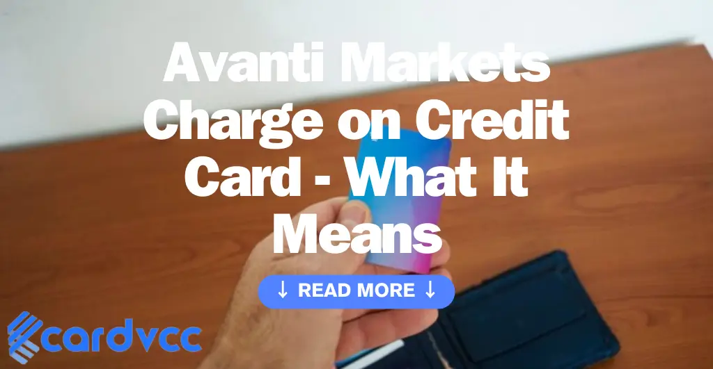 Avanti Markets Charge on Credit Card