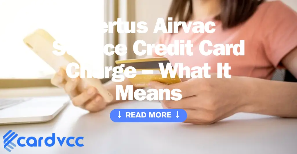 Certus Airvac Service Credit Card Charge