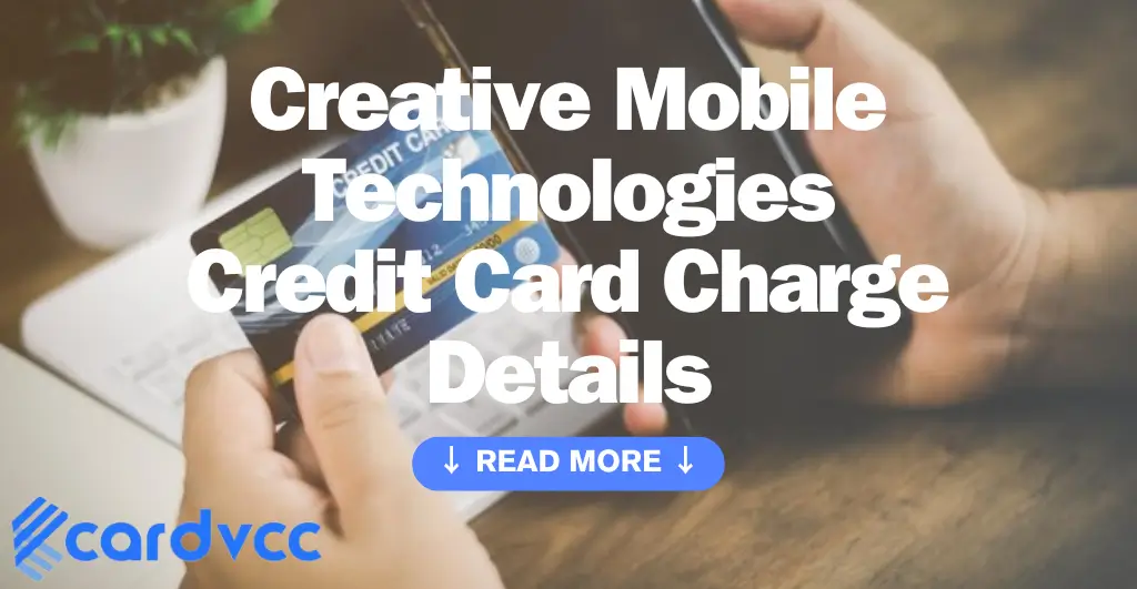 Creative Mobile Technologies Credit Card Charge