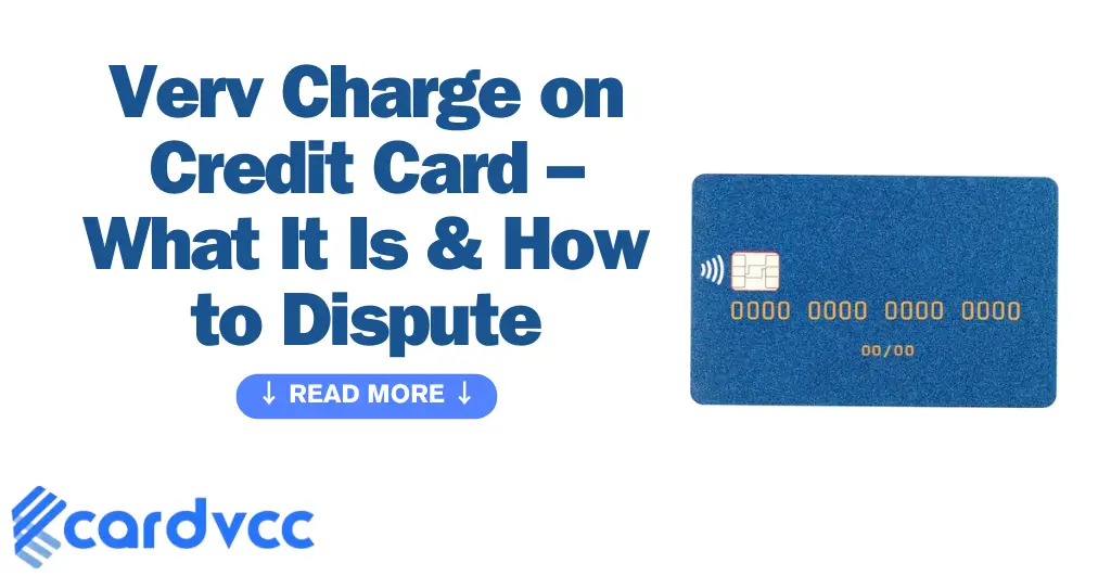 Verv Charge on Credit Card