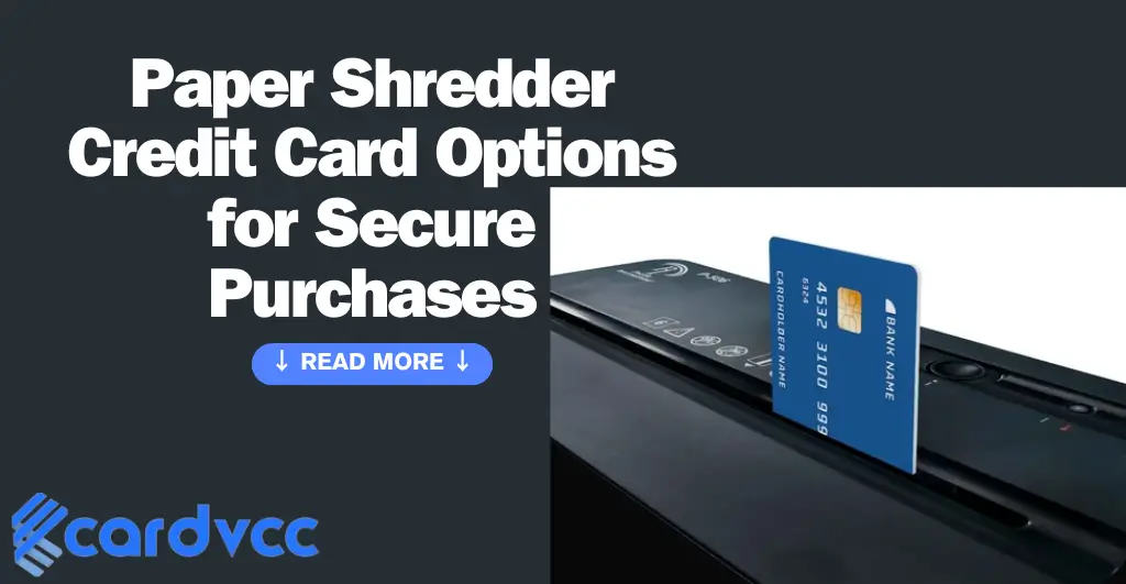 Paper Shredder Credit Card