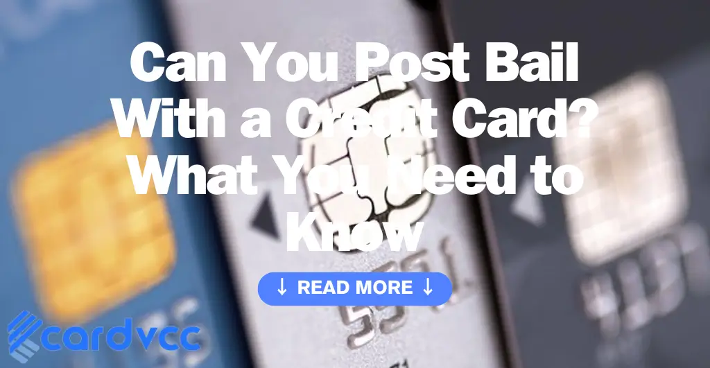 Can You Post Bail With a Credit Card