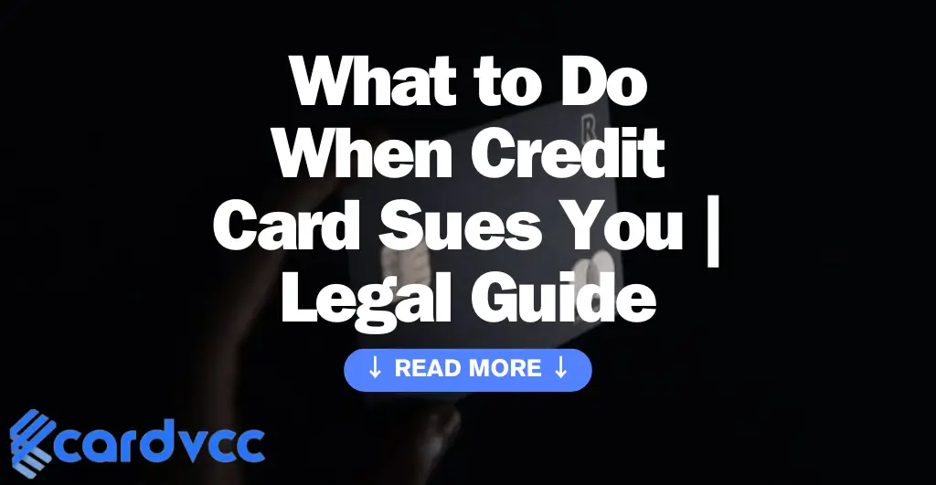What to Do When Credit Card Sues You