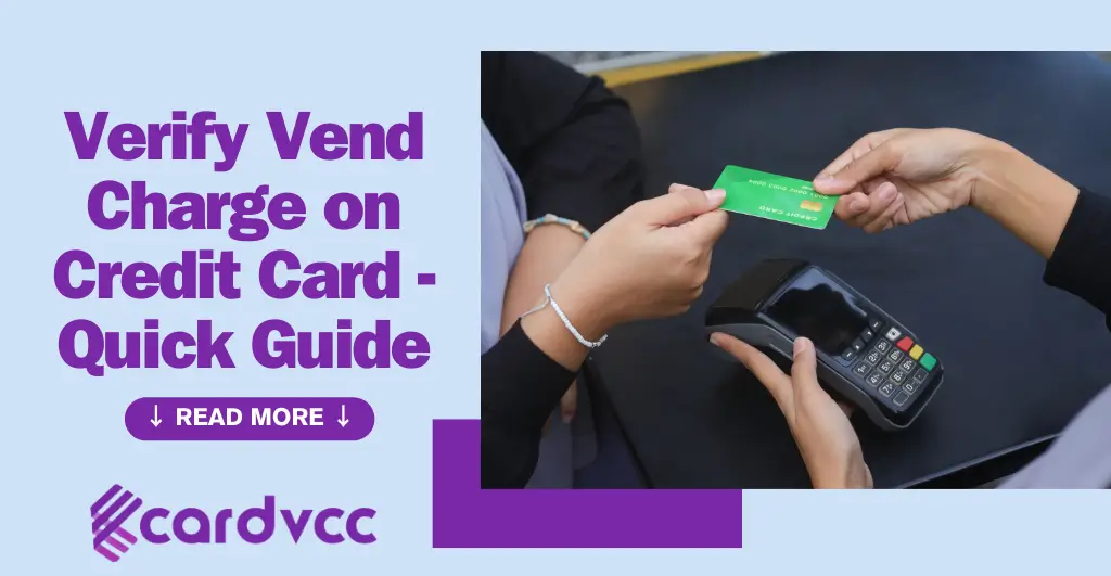 Verify Vend Charge on Credit Card - Quick Guide