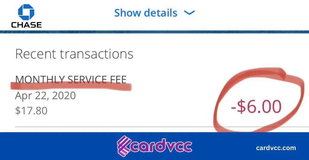 Chase Bank Monthly Service Fees